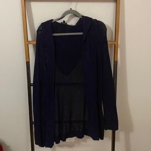 Talbots Knit hooded cardigan